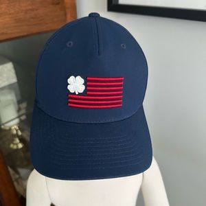 NWOT Black Clover Live Lucky Navy Adjustable Hat Cap American Flag